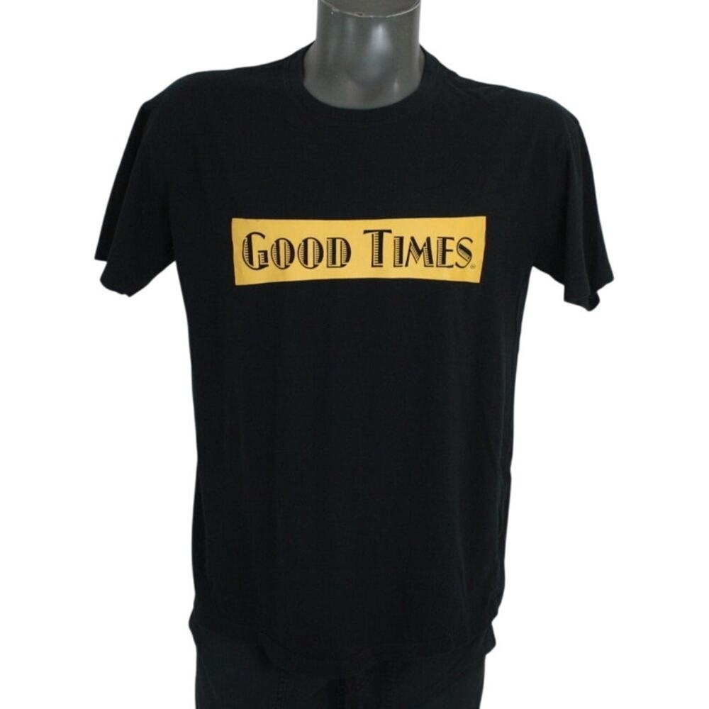 Vintage Good Times Cigarillo Logo Black T-Shirt Mens L backwoods swisher sweet
